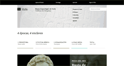 Desktop Screenshot of museoarqueologicodeyecla.org